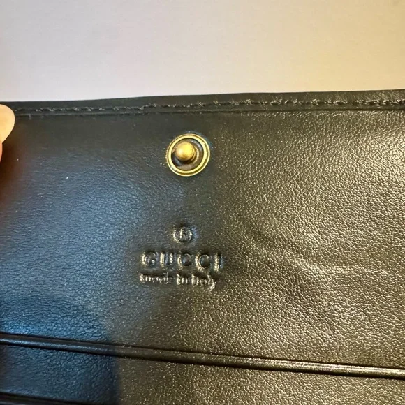 Gucci Black Marmont Card Case Holder - Picture 10 of 15